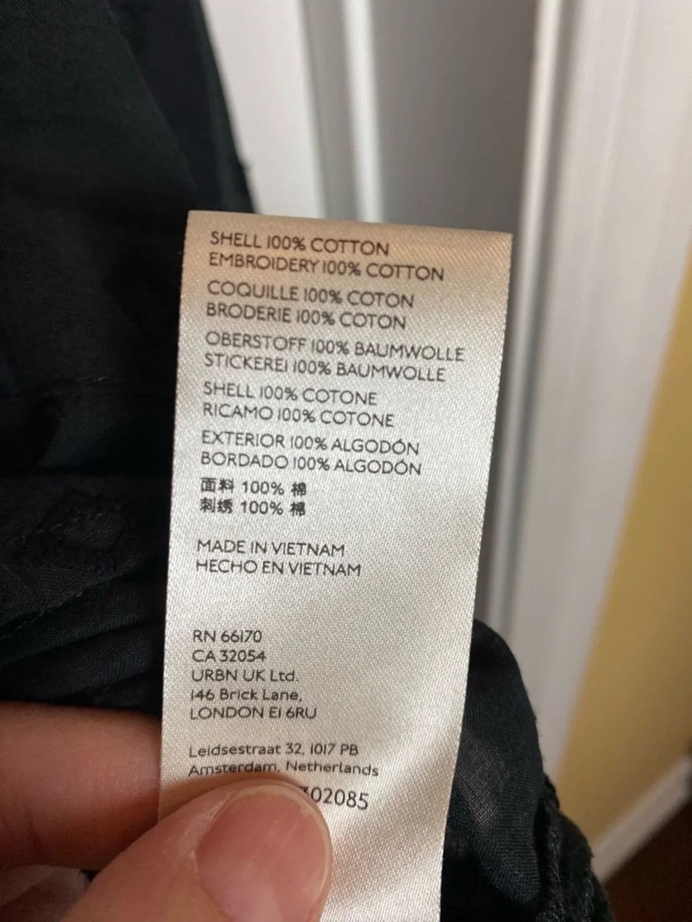 Anthropologie Pilcro Black Tunic Blouse Size M Oversized Tiered Peasant Boho - Picture 14 of 15